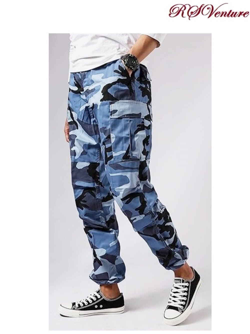 Military Fatigues (BDU's) Sky Blue Camo Pants Small Regular